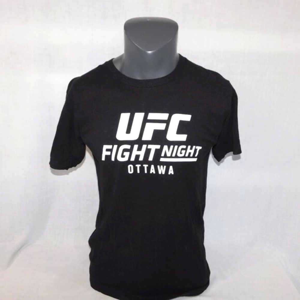 UFC Mens M Black FIGHT NIGHT OTTAWA 2016 McDonald vs Thompson Graphic Shirt